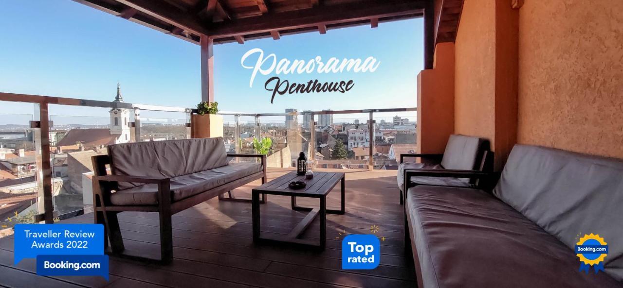 Ferienwohnung Panorama Penthouse Belgrad Exterior foto